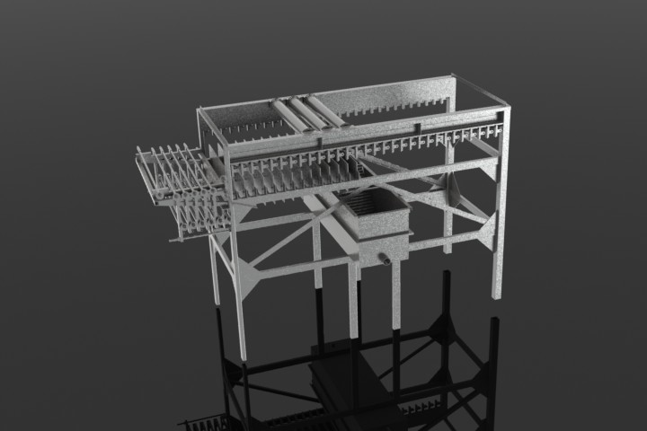 PHOTO RENDERING OF MACHINERY DRAWN IN SOLIDWORKS